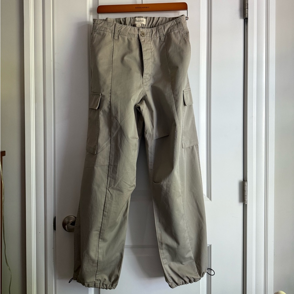Madewell Gray Cargo Pants Relaxed Fit